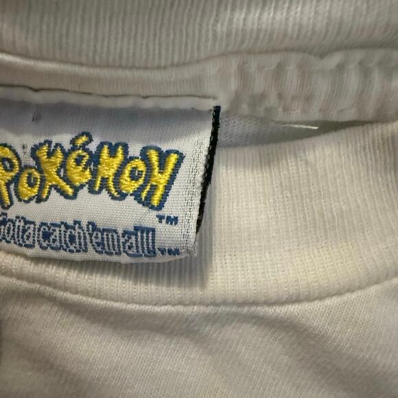 Vintage 90s Pokémon 1999 TV Show Video Game Nintendo Promo Shirt Youth Small - Picture 5 of 5